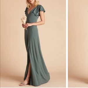 Birdy Grey Hannah Crepe bridesmaid dress in Sea Glass XXL